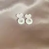 Taco de oreja de amor con cabeza de bala acrílica, soporte anticaída, tachuela elevadora, fijador de tapón de oreja, pendientes, soporte para pendientes, accesorios para mujer