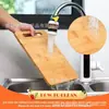 Nanzhu Tábua de Corte Dupla Face para Cozinha Doméstica à Prova de Mofo Tábua de Corte Vertical para Cozinha Tábua de Corte de Madeira para Frutas e Legumes