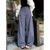 Pantalones de Cuadros de Algodón Burbuja de Isla para Mujer 2026 Verano Pantalones Finos de Pierna Ancha Casuales Estilo Verano Delgado