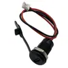Conector hembra typec con luz lámpara de escritorio para juguete puerto de carga impermeable cabeza hembra para soldar puerto USB C enchufe de alimentación