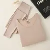 Conjunto Térmico de Roupa Íntima Slimming Sem Costura Modal Novo 2026 para Mulheres, Fino e Quente, Disponível para Atacado