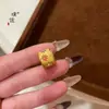 Tienda de Oro Puzuo Mismo Estilo Oro Arena Accesorios DIY Estrella de Ocho Puntas Cepillada Cuentas Barril Cuentas Tambor Cadena para Clavícula Exquisita para Mujeres