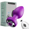 App Controle Remoto Sem Fio Plug Anal Silicone Macio Plug de Expansão Anal para Homens e Mulheres Brinquedos Sexuais para Adultos Fábrica Sm