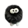 Llavero Colgante para Coche Bola de Carbón Pequeña de Piel de Zorro Ins Pelota de Felpa Decoración para Mochila Bolso Regalo Ins Estilo de Moda