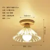 Luzes de Corredor de Espectro Completo Estilo Tronco Nórdico para Corredor Novas Luzes de Teto para Entrada de Celebridade da Internet Lâmpadas de Vidro para Varanda