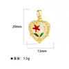 Anillo Colgante Doble de Cobre con Microincrustaciones de Zirconia, Tendencia de Influencer, Transmisión en Vivo, Más Vendido, Accesorio Versátil para DIY, Venta al por Mayor de Fábrica de Accesorios Yiwu