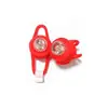 Luz de Rana para Bicicleta, Luz de Advertencia de Silicona de Patito Amarillo, Luz de Rana de Anillo de Ojo Único para Equipo de Ciclismo 007