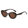 Nuevas Gafas de Sol Ovaladas Retro Europeas y Americanas Simples Redondas Elegantes Versátiles Gafas de Sol Y2K