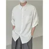 Camisa de Color Sólido de Manga Corta para Hombre con Nuevo Diseño, Estilo Verano, Holgada Casual Versátil Tendencia Estilo Coreano Camiseta
