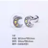 Joia Exquisita e Simples para Piercing de Osso da Orelha em Aço Titânio 316L, Brincos com Design Estiloso, Tarraxas Minimalistas para Cicatrização de Furos na Orelha