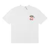 Camiseta de Manga Corta de Alta Calidad Rhude Diamante Color Sólido Estampado de Letras para Hombre y Mujer, Nueva de Verano 2024