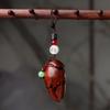 [Jefe cangrejo] Alicates de cangrejo de sándalo, llavero de coche, llavero rico, colgante para teléfono móvil, regalo creativo