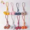Novo Pingente Bola de Neve Estilo Coreano Bola Tecida à Mão Versátil Acessórios para Bolsa Feminina Venda por Atacado Decoração para Pendurar no Carro Charme de Bolsa de Alta Qualidade