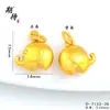 Loja de Ouro Mesmo Estilo Leão Despertando Sino Pingente Pulseira DIY Colar Hello Kitty Cabeça de Raposa Pingente Acessórios Atacado
