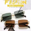 Gafas de Sol Metálicas Cuadradas Retro Europeas y Americanas Gafas de Sol para Fotografía Callejera Arco del Triunfo Gafas de Sol para Rostro Cuadrado Gafas de Sol Hip-Hop Venta al por Mayor