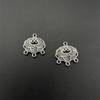 Coronas de palabras huecas candado pequeño colgante multi-colgante de doble cara de aleación accesorio de joyería DIY antiguo para collar pulsera materiales