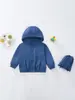 Jaquetas Infantis Novas para Meninos e Meninas, Roupas de Proteção Solar com Capuz e Zíper para o Verão com Bolsos, Peças de Exterior Casuais e Modernas