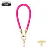 Cordón Original para Teléfono Móvil 6mm Fuerte para Colgar en el Cuello Cruzado Ajustable Exterior Antiperdida Exquisita Cuerda Trenzada para Muñeca Oro