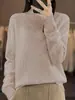 Ropa de Mujer Xinshangyu Otoño e Invierno Moda Casual Europea y Americana Suéter de Cuello Alto de Color Sólido Chic para Mujer Suéter Suave y Cálido