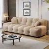 Sofá cama minimalista italiano Roche Bobois para sala de estar y estudio, sofá de línea recta en tela francesa para apartamentos pequeños, modelo nuevo de moda