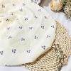 Tela de crepé de gasa doble de algodón para ropa de bebé y niño, pijamas con estampado de frutas, tela de gasa doble de algodón