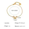 Pulseras Florales Versátiles en Capas de Moda Europea y Americana, Pulseras Multicapa de Corazón y Mariposa de Acero Inoxidable de Lujo Ligero de Alta Gama al por Mayor