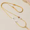 Cordão para Pingente Tecido à Mão Cordão de Colar Estilo Tibetano Corrente para Suéter Cordão para Pendurar Jade Étnico Cordão para Pendurar Thangka