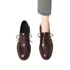 Sapatos femininos de couro estilo britânico preto 2026 primavera e outono novos versáteis sola macia confortáveis para o dia a dia trabalho profissional para mulheres