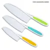 Juego de Cuchillos de Cocina de Plástico para Niños, Moldes para Galletas, Delantal Estampado de Papa, Guantes, Cuchillo Ondulado para Papa, Tabla de Cortar, Traje
