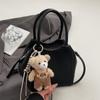 Moda al por Mayor Transfronteriza de Alta Gama Estilo Simple Color Sólido Bolso Balde Texturizado Casual Versátil para Desplazamientos Bandolera Bolso de Mujer