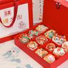 [Qian Li] Colgante de bolsita del zodiaco con bordado de animal en el cuello, accesorios Hanfu, monedero, venta al por mayor