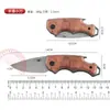 Cuchillo Plegable de Acero Inoxidable de Alta Venta Transfronteriza Supervivencia al Aire Libre Alta Dureza Cuchillo Afilado Defensa Personal Cuchillo para Fruta Cuchillo Pequeño