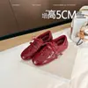 Tênis Lanci Estilo Francês com Salto Escondido Estilo Ballet para Mulheres 2026 Nova Moda Casual Versátil