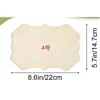 Etiqueta Colgante en Blanco para Manualidades de Madera Sin Terminar DIY Rectangular de Madera Pintura Escritura Colgante de Boda