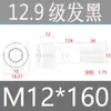Tornillos de Cabeza Cilíndrica de Alta Resistencia Grado 12.9 para Impulsión de 1/2", Tornillos de Estándar Nacional, Caja Completa M2M3M4M5M6M8