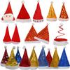 Decoración navideña bar ktv pequeño regalo sombrero de Navidad astas de dibujos animados sombrero de Papá Noel sombrero de Navidad luminoso