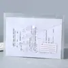 Bolsa de Arquivo A4 com Botão de Pressão, Bolsa de Documentos Pp Espessada à Prova d'Água e Resistente ao Desgaste, Bolsa para Armazenamento de Identificação de Viajante, Suporta Personalização