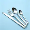 Set Creativo de Vajilla de Acero Inoxidable Estilo Occidental con Cuchillo, Tenedor y Cuchara de Mango Ondulado. Vajilla de Hotel Estilo Occidental, Cubertería de Acero Inoxidable Estilo Occidental