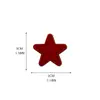 Parches pequeños de estrella de cinco puntas de PVC Qiu Niu, parches de goma 3D para zapatos, sombreros y mochilas, accesorios de Velcro, en stock