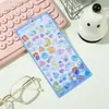Pegatinas Decorativas de Dibujos Animados Estilo Japonés 3D Hueco en Relieve para Diarios DIY Infantiles, Decoración de Vasos de Agua y Fundas de Teléfono