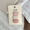 Pinza de Tela Ovalada Esponja Cuadros Frescos Florales Pinzas para Cabello de Bebé Primavera Versátil Accesorios para el Cabello de Niñas Diadema Pinza Lateral