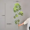 Rama Grande de Madera con Forma de Pico de Pato de Hoja de Dinero Artificial para Arreglos Decorativos en Habitaciones Modelo, B&Bs, Salas de Estar y Decoración del Hogar
