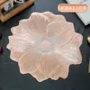 Mantel Antideslizante de Loto de Lujo Ligero PVC Estera Aislante de Calor Uso en Hotel y Hogar Mantel para Platos de Comida Occidental Mantel Estilo Ins Mantel para Tazón Mantel Decorativo