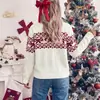 Suéter Navideño Transfronterizo de Amazon 2026 Otoño/Invierno Europeo y Americano Nuevo Casual Cotidiano Suéter Navideño para Mujer