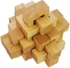 Juguete infantil de madera cerradura Kong Ming de madera cerradura Luban desbloqueo divertido inteligencia para adultos chisme bola Luban tesoro