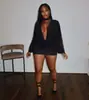 Moda Elegante Europeia e Americana Nova Transfronteiriça Design de Costura em Malha Slim Sexy Cor Pura Vestido Curto Justo ao Corpo para Mulheres