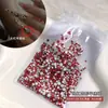 Explosiones del mismo estilo joyería para uñas estilo antiguo material de armadura Huan Huan mezclado esmeralda de palacio diamante plano puntiagudo