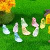 Mini Dinosaurio Luminoso de Cabeza Inclinada Dibujos Animados Accesorios Musgo Luminoso Micro Paisaje Adornos Creativos Accesorios de Resina DIY