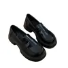 Zapatos de cuero para mujer estilo británico, nuevo modelo otoño 2026, mocasines versátiles JK japoneses con suela gruesa y tacón grueso antideslizantes