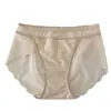 Calcinha Sexy Feminina Renda de Puro Desejo Estilo Francês com Renda e Tela, Confortável Sem Costura Secagem Rápida Cintura Média Abraça o Quadril